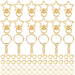 Star DIY Keychain Findings Kits&nbsp;DIY-SP0006-97G