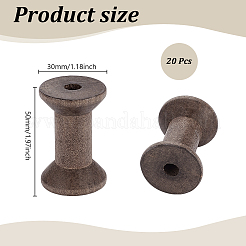 20Pcs Wooden Bobbins&nbsp;SENE-UN0001-02B