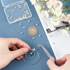 20pcs 304 Stainless Steel Ball Stud Earring Post&nbsp;FIND-UN0001-12