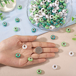 150Pcs Opaque Resin European Beads&nbsp;RESI-TA0004-76