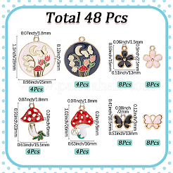 Alloy Enamel Pendants&nbsp;FIND-SC0016-07