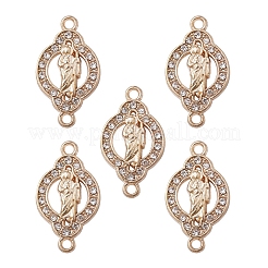 Religion Alloy Connector Charms with Crystal Rhinestone&nbsp;FIND-YW0003-47