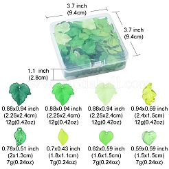 76G 8 Style Transparent Acrylic Pendants&nbsp;OACR-FS0001-15