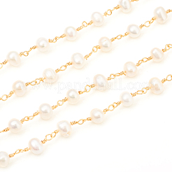 Brass Handmade Beaded Chain&nbsp;CHC-I031-05B