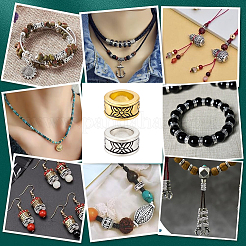 150Pcs 2 Styles Tibetan Style Alloy European Beads&nbsp;FIND-PH0029-08