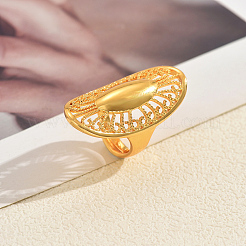 Adjustable Brass Open Cuff Rings for Women&nbsp;EA0484