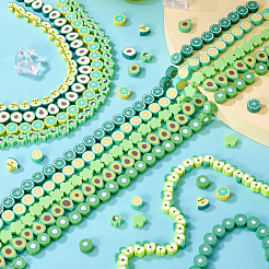 11 Strands 11 Styles Handmade Polymer Clay Bead Strands&nbsp;CLAY-TA0001-71