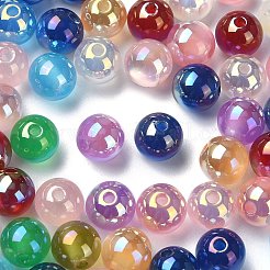 UV Plating Iridescent Acrylic Beads&nbsp;MACR-CJ0001-75