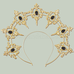 Plastic Goddess Crown Hair Bands&nbsp;OHAR-WH20010-02C