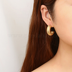 304 Stainless Steel Arch Stud Earrings&nbsp;AP9036-1
