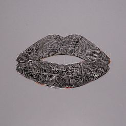 Lip Computerized Embroidery Cloth Iron On Patches&nbsp;FIND-WH0094-16B-02