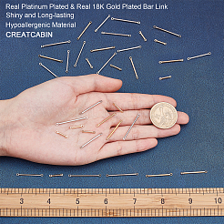 40Pcs 4 Style Brass Bar Links/Connectors&nbsp;KK-CN0001-68