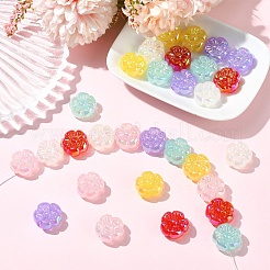 30Pcs 6 Colors UV Plating Opaque Acrylic Beads&nbsp;AC-YW9D8D-03