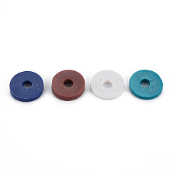 Handmade Polymer Clay Beads Strands&nbsp;CLAY-R089-8mm-T017