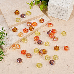 56Pcs 8 Colors Yellow Color Theme Glass European Beads&nbsp;GPDL-TA0001-12A
