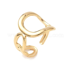Hollow 304 Stainless Steel Cuff Rings&nbsp;RJEW-S626-07G
