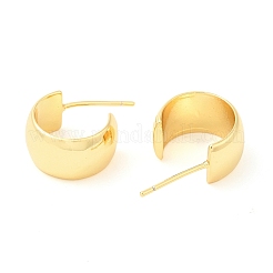 Brass Round Stud Earrings&nbsp;EJEW-K251-12G