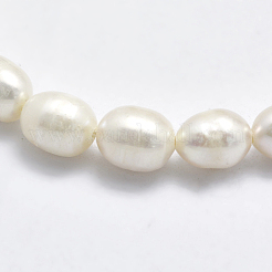 Natural Cultured Freshwater Pearl Beads Strands&nbsp;PEAR-F007-77