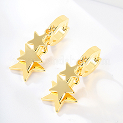 Stylish 201 Stainless Steel Star Pendant Earrings for Women's Daily Casual Accessories.&nbsp;HF2448