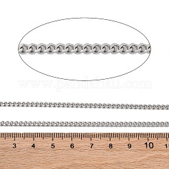 304 Stainless Steel Curb Chains&nbsp;CHS-M009-11P-04