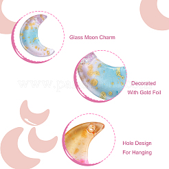 108Pcs 6 Colors Transparent Glass Charms&nbsp;GLAA-BT0001-04