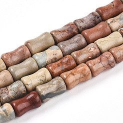 Natural Aqua Terra Jasper Beads Strands&nbsp;G-T140-93