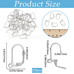 304 Stainless Steel Leverback Earring Findings&nbsp;STAS-SP0001-04A