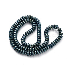Electroplated Natural Lava Rock Beads Strands&nbsp;G-A256-E01-01C