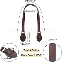 8Pcs 4 Colors PU Leather Shoulder Strap&nbsp;FIND-PH0002-64