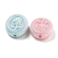 UV Plating Iridescent Acrylic Beads&nbsp;X-OACR-G039-19