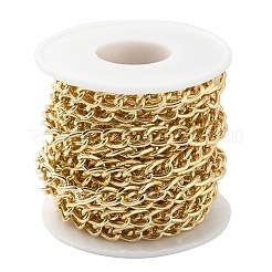Aluminium Twisted Curb Chains&nbsp;CHA-YW0001-01G