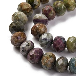 Natural Ruby in Zoisite Beads Strands&nbsp;G-K380-A60-06