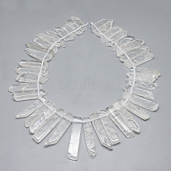Natural Quartz Crystal Beads Strands&nbsp;G-S318-29