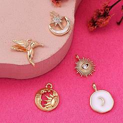 10Pcs 5 Style Brass Pendants&nbsp;KK-SZ0001-59G