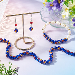 1Strand Round Millefiori Glass Beads Strands&nbsp;LK-TADJ0001-01B
