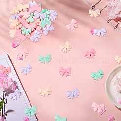 50Pcs 5 Colors Resin Cartoon Bowknot Cabochons&nbsp;FIND-SC0019-58