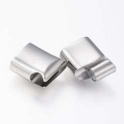 Tarnish Resistant 304 Stainless Steel Magnetic Clasps with Glue-in Ends&nbsp;X-STAS-G157-14P-12x7mm