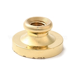 Golden Plated Round Shaped Wax Seal Brass Stamp Head&nbsp;LS-STAM-K001-07G-02