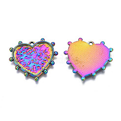 Rack Plating Rainbow Color Alloy Pendants&nbsp;PALLOY-S180-308