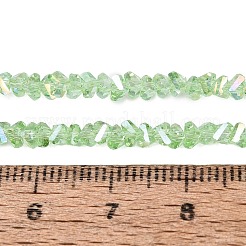 Electroplate Transparent Glass Beads Strands&nbsp;EGLA-Q139-01A-A18