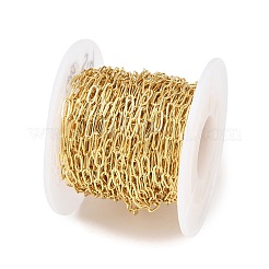 Brass Paperclip Chains&nbsp;KK-CBAC547-18G