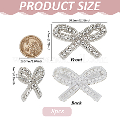 8pcs Glass Rhinestone Iron on/Sew on Patches&nbsp;DIY-FG0007-65