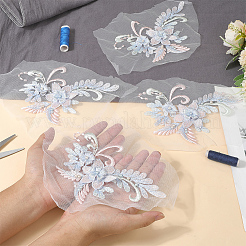 Polyester Applique Embroidery&nbsp;DIY-WH20055-026B