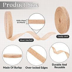 Burlap Fabric Ribbon&nbsp;OCOR-TAC0006-30C
