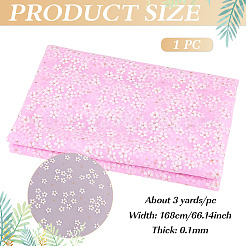 Polyester Flower Pattern Fabric&nbsp;DIY-WH0591-147B