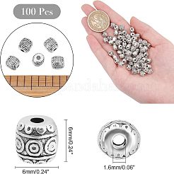 Alloy Tibetan Silver Beads&nbsp;PALLOY-NB0001-21