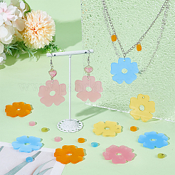 48Pcs Transparent Acrylic Pendants&nbsp;FIND-BC0013-22