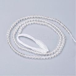 Natural Quartz Crystal Beads Strands&nbsp;G-D166-B-2mm
