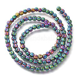 Electroplated Synthetic Non-magnetic Hematite Beads Strands&nbsp;G-C154-A01-01J