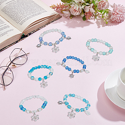 DIY Snowflake Charm Bracelet Making Kits&nbsp;DIY-SC0032-02
